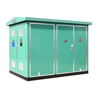 Transformateur de distribution d'énergie électrique moyenne/basse tension, type boîtier préfabriqué compact, 1000 kVA, triphasé, 50 Hz/60 Hz