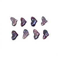 Perles d'eau douce naturelles, irisées, violettes, en forme de queue de sirène, baroques, perles lâches, 8x14 mm, perles fantaisie irrégulières pour la fabrication de bijoux