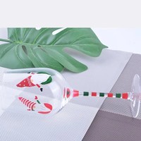 Vente en gros de gobelets à vin rouge uniques, verrerie décorative de luxe avec placage électrolytique, ensembles de gobelets à vin pour mariage