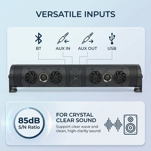 <span class=keywords><strong>Barre</strong></span> <span class=keywords><strong>de</strong></span> <span class=keywords><strong>son</strong></span> LED ARGB dynamique pour voiturettes <span class=keywords><strong>de</strong></span> golf, système musical sans fil amplifié 450W avec synchronisation multicolore et télécommande RF - Product Image 4