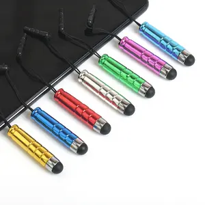 미니 스타일러스 터치 펜 용량 성 터치 연필 먼지 플러그 휴대 전화 태블릿 PC