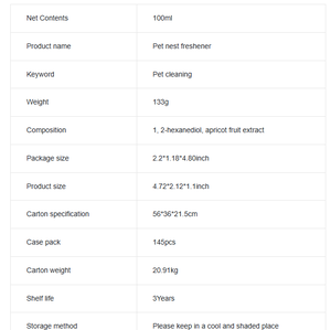 Yegbong nhà máy OEM Mai mùi hương Pet khử mùi đa bề mặt Mùi Remover cho chó và mèo cũi nhà làm sạch - Product Image 6