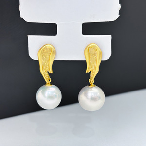 ต่างหูเงินแท้ S925 แบบ DIY พร้อมลูกปัดขนาด 10-13 มม. อุปกรณ์ฐานเปล่า รุ่น 22297 - Product Image 3