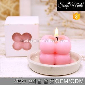 Cera de soja sin humo Vela creativa del <span class=keywords><strong>cubo</strong></span> de <span class=keywords><strong>Rubik</strong></span> Vela aromática de cera de soja hasta un tiempo de combustión prolongado - Product Image 2