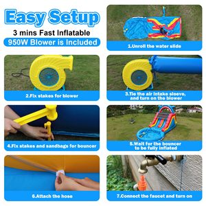 Thương mại cấp <span class=keywords><strong>Inflatable</strong></span> trượt nước nhiệm vụ nặng nề PVC dành cho người lớn trượt nước hồ bơi nước trượt nước cho kinh doanh ngoài trời cho thuê - Product Image 6