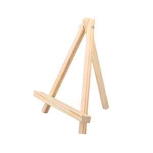 Mini chevalet de table pliable en bois de pin, support en forme de A pour <span class=keywords><strong>toile</strong></span>, <span class=keywords><strong>photo</strong></span>, affichage de numéro de table de mariage, logo personnalisé OEM - Product Image 1
