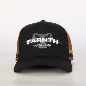 À la mode 100% coton camionneur chapeau réglable plat et 3D broderie Hip Hop Style pour les sports en plein air avec bande de décoration - Product Image 2