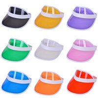 Casquette Visière PVC Personnalisée Anti-UV avec Logo, Chapeau de Plage Pare-Soleil pour Femmes et Hommes, Promotion Publicitaire, Casquette d'Équipe Touristique