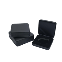 Boîte à monnaie en cuir ronde ou carrée personnalisée, doublure en velours, fente pour ruban, logo personnalisé, emballage cadeau commémoratif