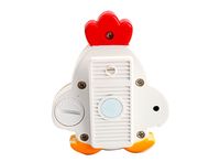 Petit minuteur de cuisine décoratif en plastique ABS écologique en forme de coq avec écran LCD et cordon
