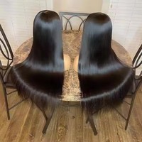 Perruques Lace Front 13x4 en Cheveux Indiens Raides, Vierges, Non Traités, avec Cuticules Alignées, pour Femmes Noires, Perruque Transparente en Cheveux Humains