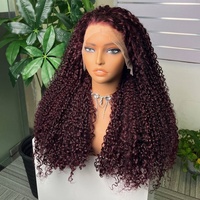 Super Double Weft pour perruque avec cheveux humains vierges péruviens bouclés, longueur 12-26 pouces