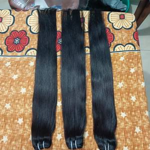 Virgen sin procesar cutícula alineada Temple Hair Weave Straight Style Raw Indian Extensiones de cabello humano Cabello natural - Product Image 4