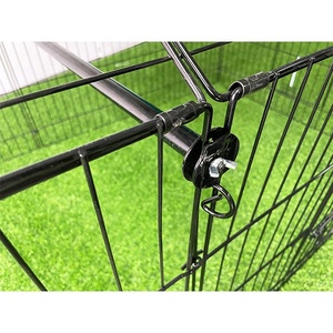 Jaula de pollo plegable de metal portátil jaula de <span class=keywords><strong>conejo</strong></span> portador de mascotas - Product Image 6