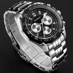 Moda Curren lusso uomo quarzo completo in acciaio inox orologio sportivo sportivo Casual uomo vestito orologio da polso <span class=keywords><strong>gentiluomo</strong></span> 2022 nuovo - Product Image 5