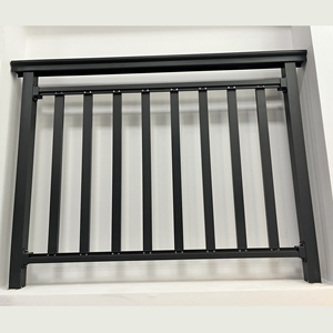 Main courante moderne en aluminium pour escalier Balcon Conception simple Rampe de pont en aluminium avec poteau de rambarde à barre carrée - Product Image 5