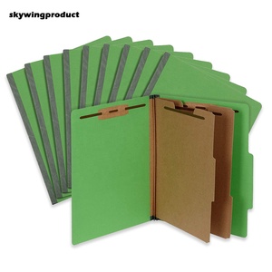 Heavy Duty Green Office File Organizer 2 <strong>Dividers</strong> Pressboard Letter 2 File <strong>Folder</strong> 3.5 Inch Expansion for Teacher Medical Paper - Product Image 6