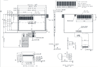 وحدة شاشة TFT LCD عالية الموثوقية مقاس 4.3 بوصة بدقة 480×272 وتقنية IPS وسطوع 600 شمعة/م2 مع إضاءة خلفية LED وتركيب مدمج RTP