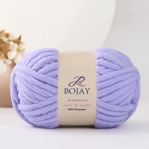 Bojay - Hilo de Terciopelo Suave para Tejer a Crochet, 1 cm de Grosor, Venta al por Mayor, Hilo de Chenilla Grueso 100% Poliéster para Tejer a Mano - Product Image 2