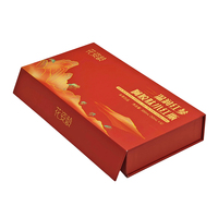 Boîte en carton rigide en forme de livre, emballage magnétique de luxe pour boissons, thé, café, cadeaux, impression de logo sur mesure