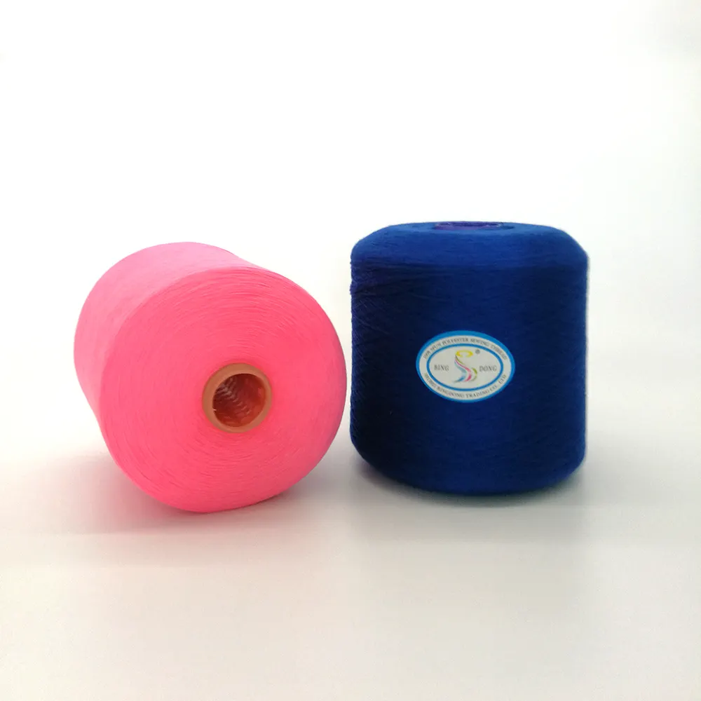 TFO 40s Hot Selling Machine Industrial Ring Polyester Ring Spun Yarn a Coudre Colour 40s/2 Spun 100 Plastic Cone or Paper Dyed