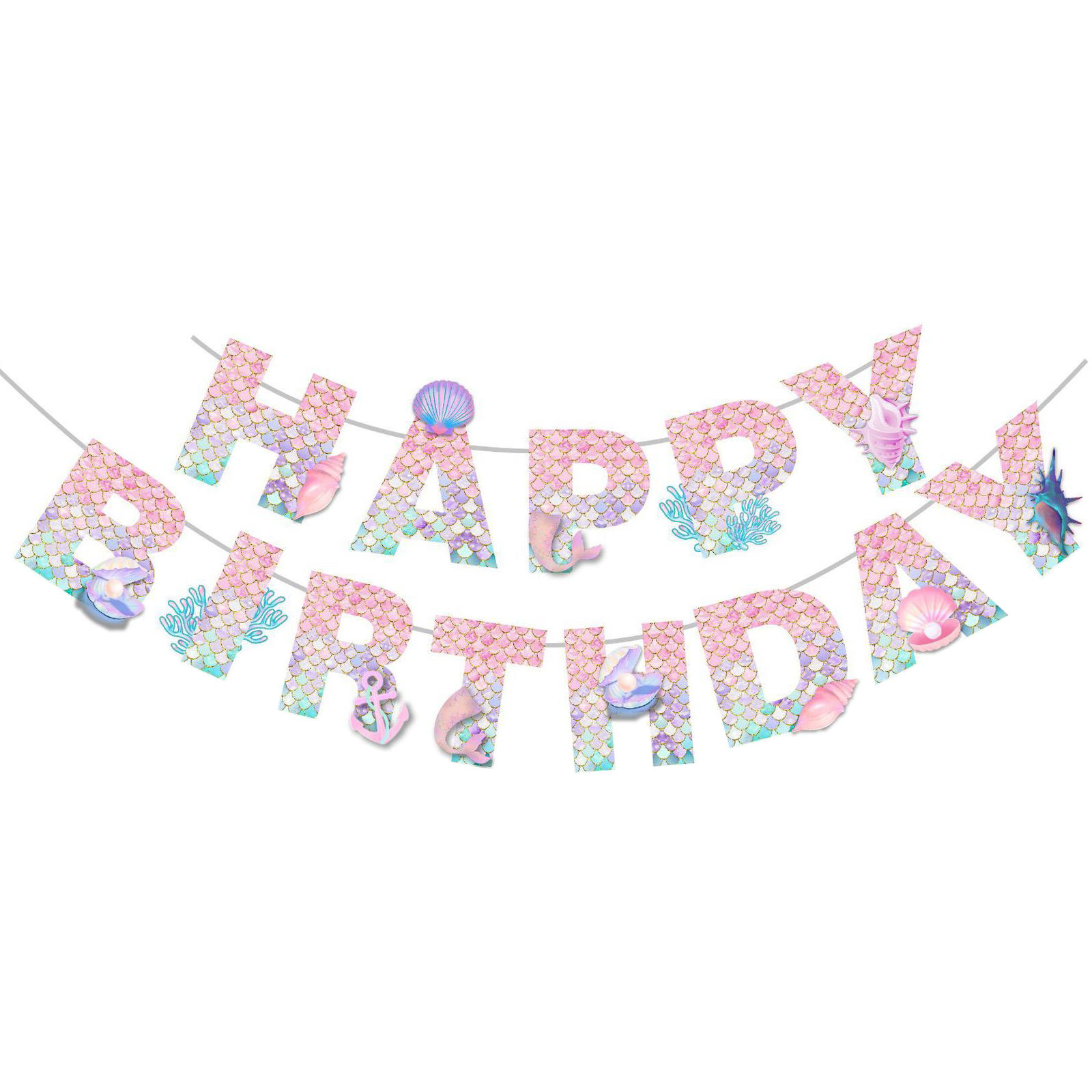 Pink: flag banner*1pcs