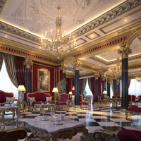 Panneaux muraux floraux or de luxe rococo les plus vendus pour la décoration de plafond d'appartement et de cuisine de salon