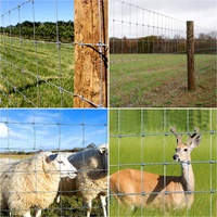 Rouleau de clôture de champ galvanisée à chaud, clôture en treillis métallique robuste pour bétail, clôture pour cerfs et bovins