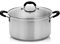 Ensemble d'ustensiles de cuisine en acier inoxydable 201/ 2 pièces Casserole avec couvercles en verre Outils de cuisine élégants pour la maison Ustensiles de cuisine Ensembles d'ustensiles de cuisine