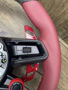 Po-rsc-he Cayenne Cayman <span class=keywords><strong>Macan</strong></span> Panamera Taycan 911 718 992 Sport Full Suede Fibra de carbono Volante personalizable - Product Image 4