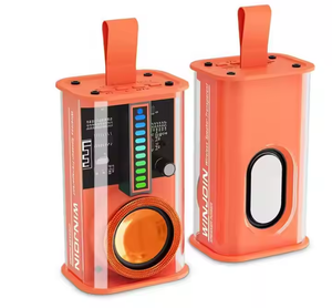 Outdoor Mecha Little Steel Cannon BT <b>Speaker</b> Portable Outdoor Home Transparent RGB Color Light TWS Audio Gift - Product Image 2