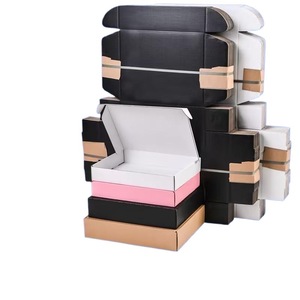 Extra hard, colorful, black, double-sided packaging <b>boxes</b> for aircraft clothing, underwear, accessories, packing, express - Product Image 1
