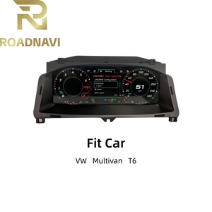 Compteur de vitesse numérique LCD RoadNavi pour VW <span class=keywords><strong>Multivan</strong></span> <span class=keywords><strong>T6</strong></span>, instrument de tableau de bord pour mise à niveau automobile - Product Image 1