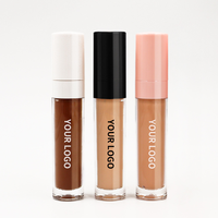 Anti-cernes liquide à couvrance totale imperméable à l'eau, vente chaude, marque privée, contour mat naturel, anti-cernes crémeux végétalien pour le visage