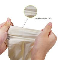 Sacs plats auto-adhésifs 100 % biodégradables et compostables, emballages écologiques, logo personnalisé pour l'emballage de vêtements et d'électronique