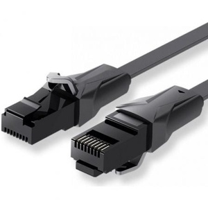 Câble réseau RJ45 UTP Cat.6, 1,5 m, couleur noire - idéal pour les connexions de haute vitesse dans les réseaux domestiques et professionnels. - Product Image 1