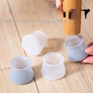 Coussin de pied de table et de chaise en silicone épais universel antidérapant silencieux résistant à l'usure Housse de protection d'<span class=keywords><strong>angle</strong></span> - Product Image 1