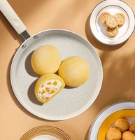 Panci crepe lapisan tidak lengket, marmer, induksi kompatibel, wajan panekuk datar, panci alami, antilengket, kustom, grosir