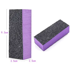 Limes à ongles en forme de <span class=keywords><strong>cube</strong></span> à 3 faces, noires, multicolores, outils de manucure pour le lustrage des ongles, le vernis gel, outil de manucure pour salon - Product Image 4