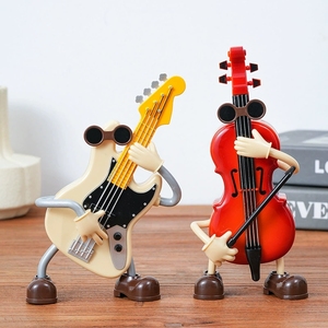 Guitare musicale en plastique en gros, figurine de guitare oscillante, ornement, cadeau saisonnier, jouet - Product Image 2