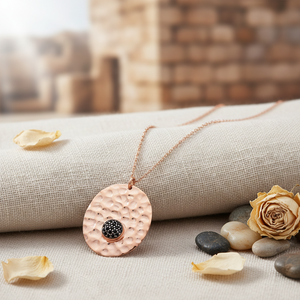 Charme rond Forme Martelé Pendentif Turc En Gros 925 À la mode En Argent Sterling Bijoux - Product Image 3