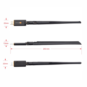 Adaptateur <span class=keywords><strong>WiFi</strong></span> <span class=keywords><strong>USB</strong></span> pour ordinateur de bureau AC1300Mbps, adaptateur réseau <span class=keywords><strong>WiFi</strong></span> double bande <span class=keywords><strong>USB</strong></span> 3.0 avec antenne à gain élevé 2.4GHz/5GHz - Product Image 6