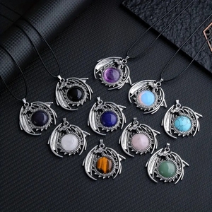 Collar con <span class=keywords><strong>Colgante</strong></span> <span class=keywords><strong>de</strong></span> Pterodáctilo <span class=keywords><strong>de</strong></span> Cristal <span class=keywords><strong>de</strong></span> <span class=keywords><strong>Piedra</strong></span> Natural Vintage, Joyería <span class=keywords><strong>de</strong></span> Piedras Preciosas, <span class=keywords><strong>Colgante</strong></span> <span class=keywords><strong>de</strong></span> Animal <span class=keywords><strong>de</strong></span> Amatista y <span class=keywords><strong>Ojo</strong></span> <span class=keywords><strong>de</strong></span> <span class=keywords><strong>Tigre</strong></span> - Product Image 4