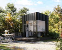 Petite maison conteneur moderne de 10 pieds, extensible, portable, préfabriquée, modulaire, pliable, durable, en panneaux sandwich, pour usage de bureau