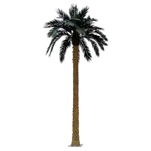 11M dev ağaç UV dayanıklı rüzgara dayanıklı nem geçirmez büyük yapay palmiye yosun ağacı