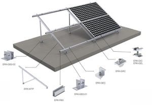 High Quality Aluminum Solar PV <strong>Ground</strong> <strong>Mounting</strong> Stand Structure Solar Panel <strong>Pole</strong> Mount <strong>Ground</strong> Mount Bracket - Product Image 5
