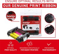 Impresora de Tarjetas de Identificación de una Sola Cara EVOLIS Badgy100 Badgy200, Sublimación por Tinta para Tarjetas de Empleados, Estudiantes, Membresías, Control de Acceso