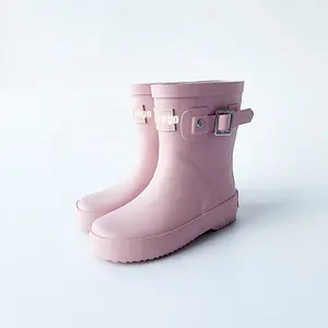 Botas de lluvia con logotipo personalizado para niños, botas de goma de diferentes colores, 2022