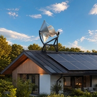 Archimedes Windturbine 500W 1000W 2000W 3000W 5000W 12V 24V 48V Kleiner Windgenerator für den Hausgebrauch Freies Energieerzeugungssystem