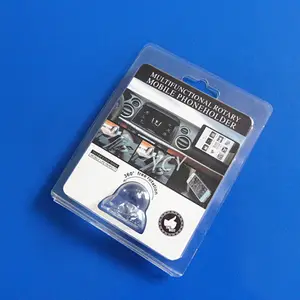 Vide plastique pvc double électronique à clapet carton blister emballage avec euro cintre
